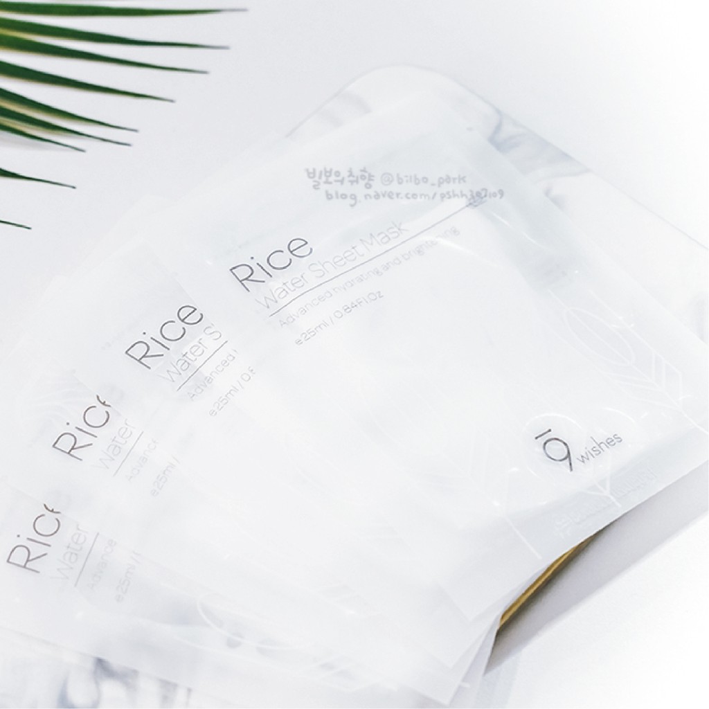 Mặt Nạ 9Wishes Rice Water Sheet Mask Hàn Quốc 25ml