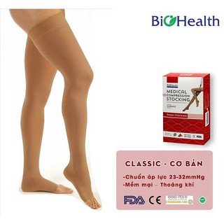 Vớ đùi y khoa suy giãn tĩnh mạch biohealth