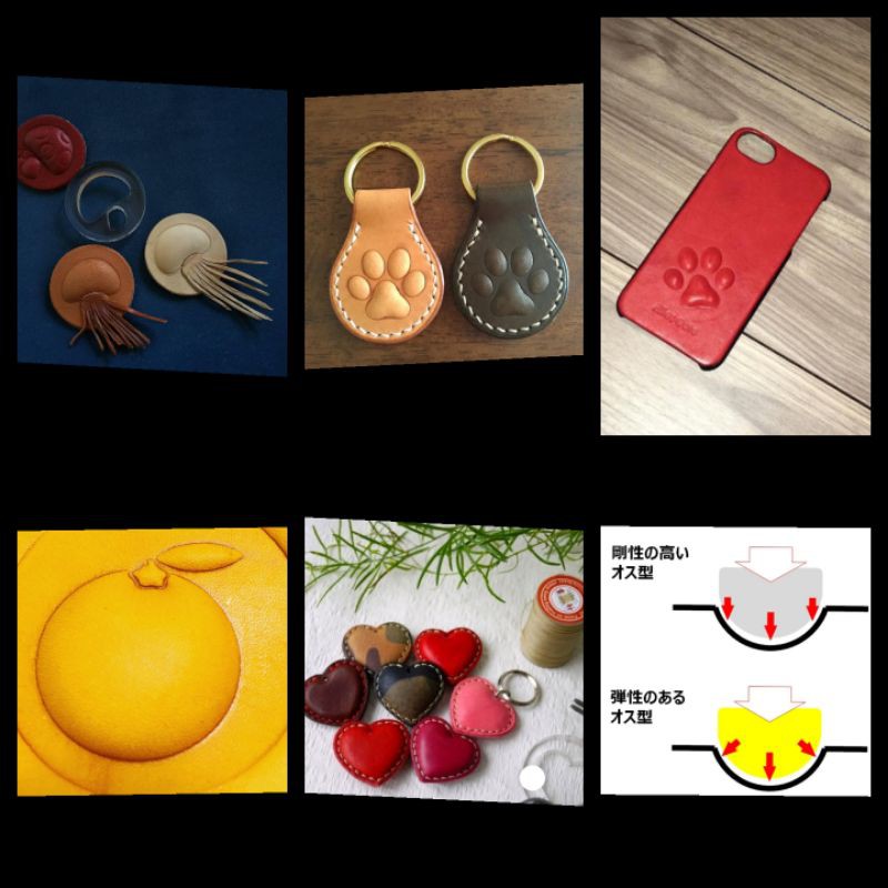 Khuôn ép form da cute hột me đồ da thủ công dành cho các bạn nữ