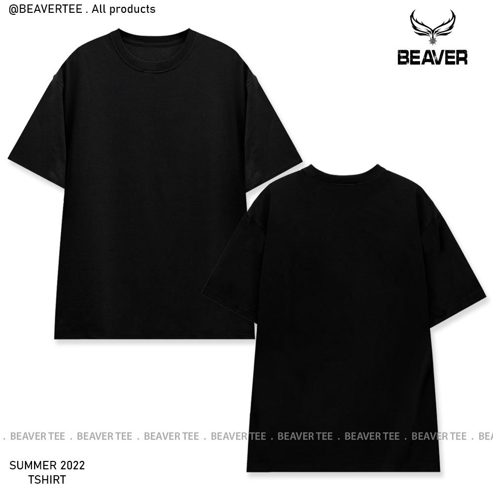 Áo Thun Unisex  BEAVER TRƠN  chất liệu 100% Thun Cotton vải 230gsm