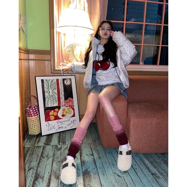 Áo sweater cherry KIRSH giống Wonyoung, Yujin , Irene & Seulgi , Hyuna