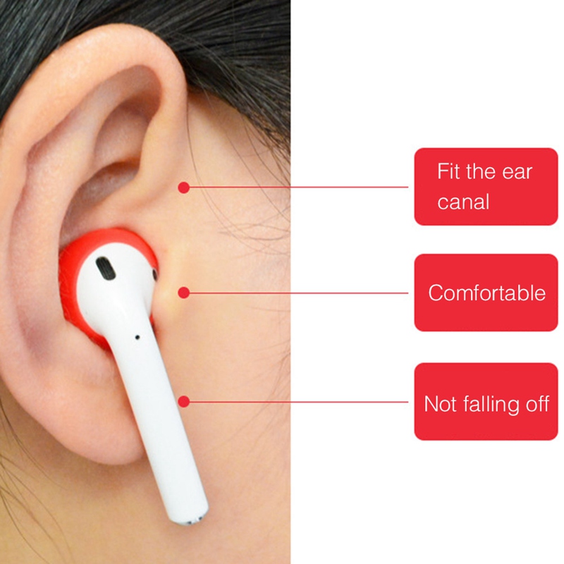 Bộ 2 Cặp Vỏ Bảo Vệ Hộp Sạc Tai Nghe Airpods Bằng Silicon Chống Sốc Yajief Jijipiao