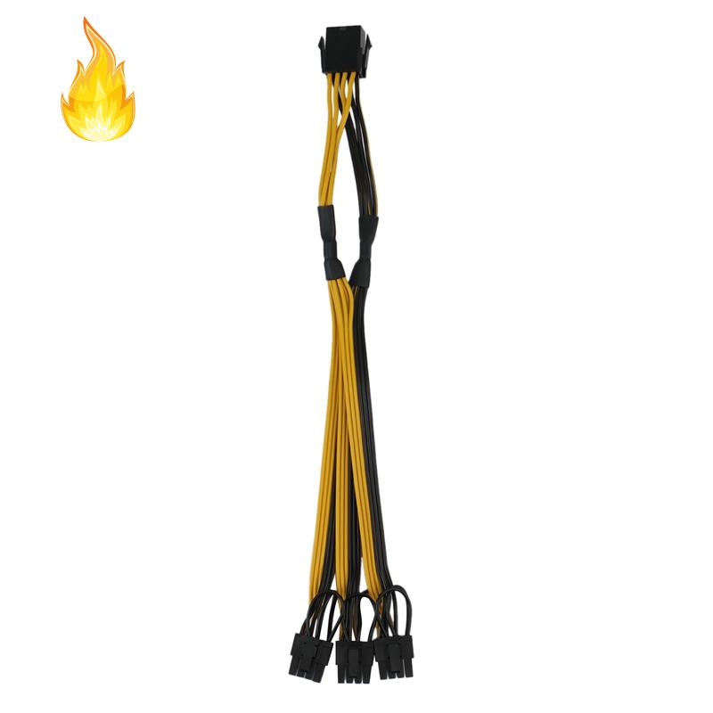 Cáp Chuyển Đổi Nguồn Từ ATX 12V CPU 8 Pin Sang 3X 8Pin (6+2) Pin PCI-E Male Thẻ