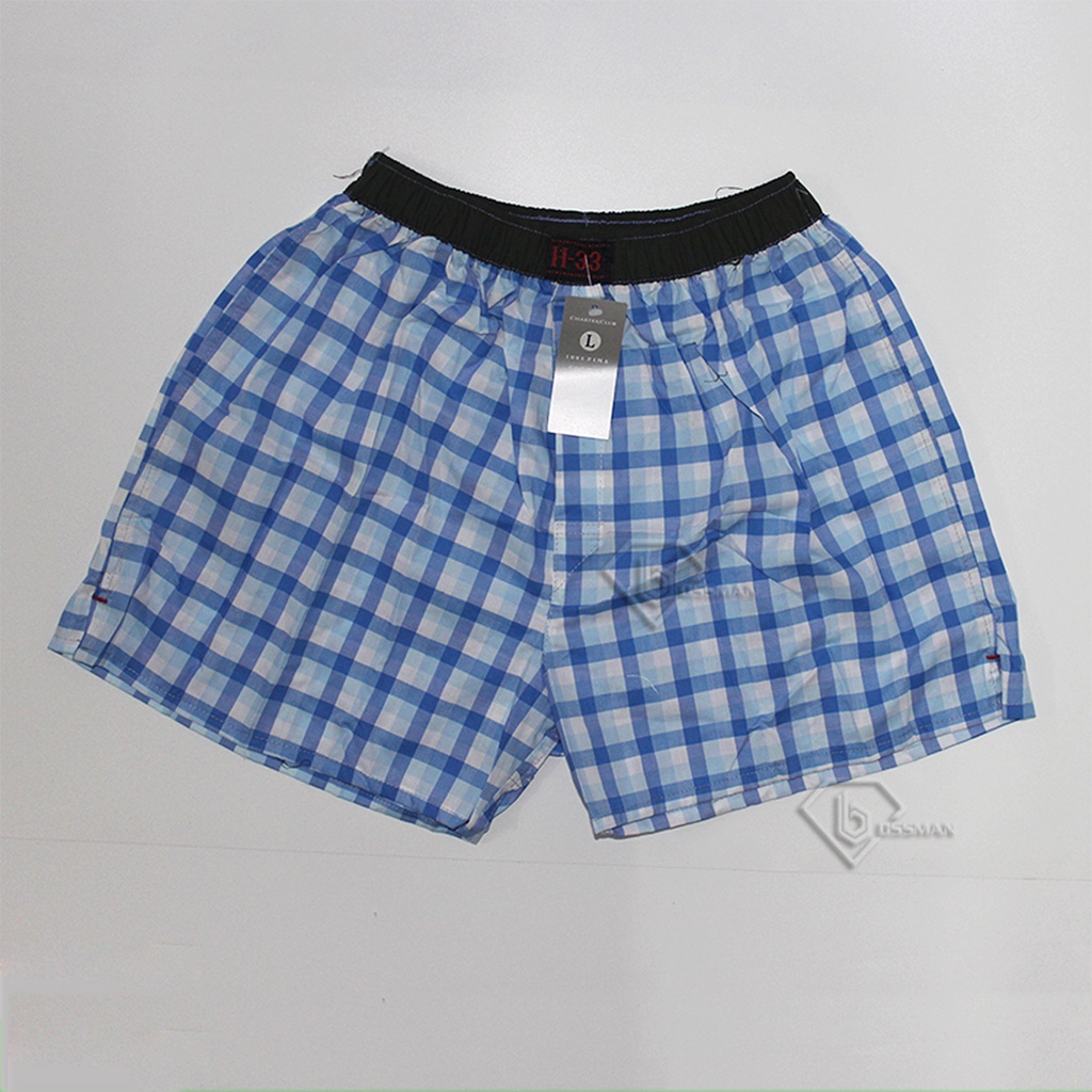 COMBO 2 Quần Đùi Boxer Nam H33 sọc Caro Nhiều màu - Quần Ngủ Nam - Mặc nhà