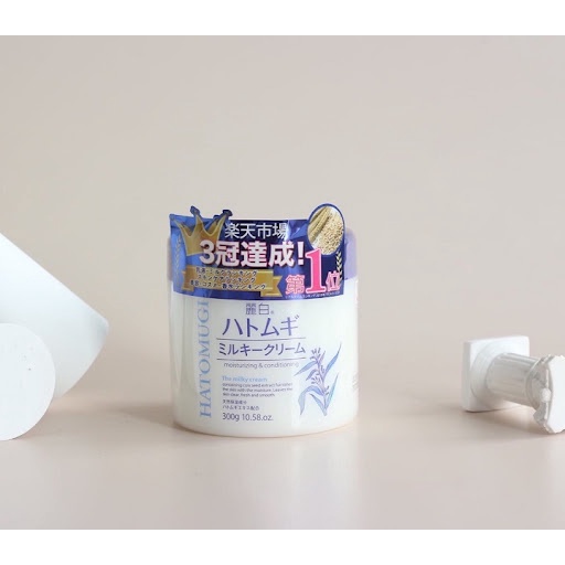 [Chính Hãng] Kem dưỡng HATOMUGI Moisturizing 300g | Kem giữ ẩm, dưỡng trắng chiết xuất ý dĩ - hàng nội địa Nhật