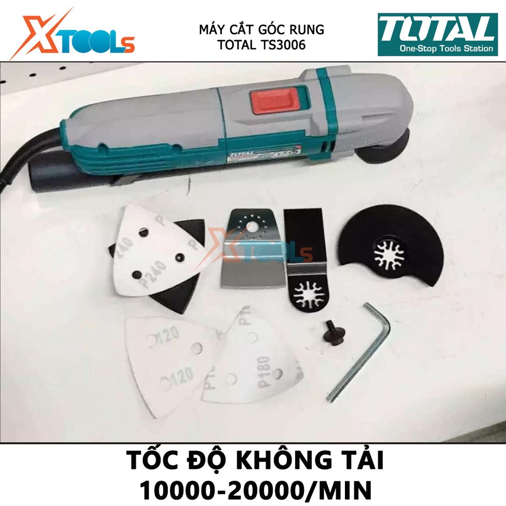 Máy cắt góc rung đa năng TOTAL TS3006 | máy cưa góc công suất 300W tốc độ không tải 10.000 - 20.000/min có chế độ chỉnh
