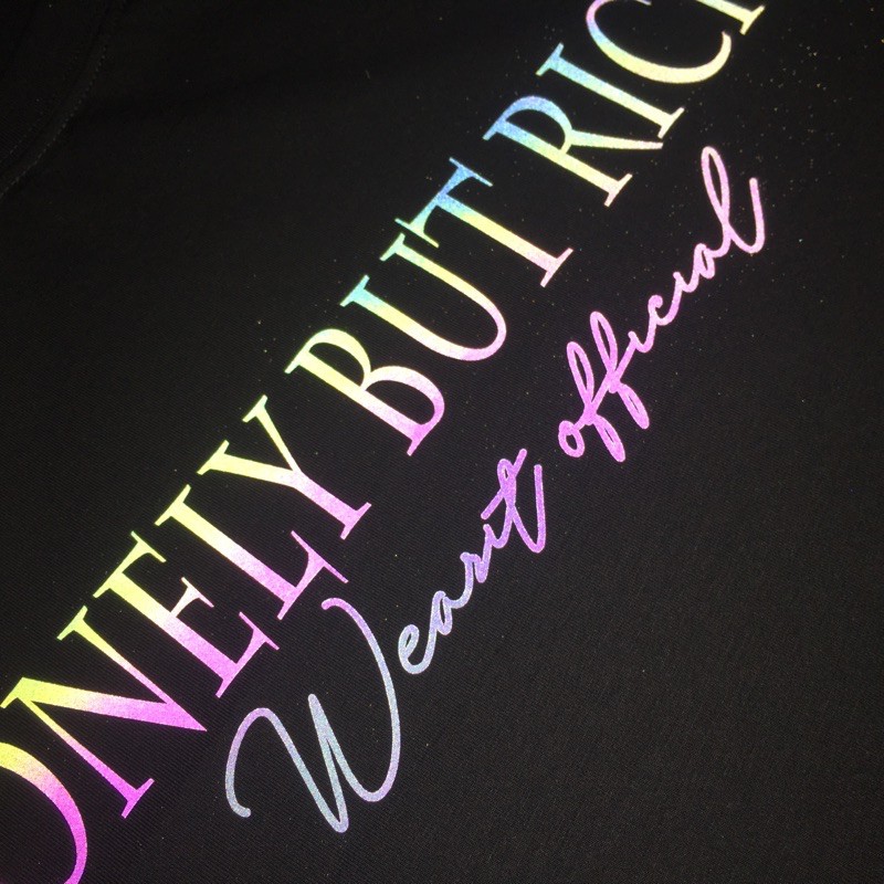 Áo thun tay lỡ WEARIT phông chất liệu cotton 100% họa tiết basic đơn giản form rộng unisex lonely but rich | BigBuy360 - bigbuy360.vn