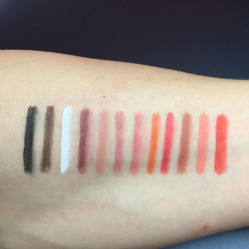 Bộ 12 chì kẻ môi kẻ mắt trang điểm chống thấm nước lâu trôi không lem