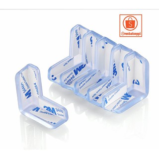 Bọc góc bàn, miếng bịt góc cạnh bàn kính, cạnh tủ vuông, bể cá bằng silicon an toàn cho bé, người già