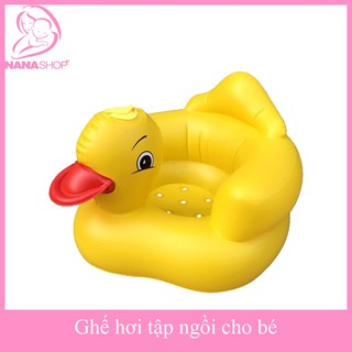 Ghế hơi vịt vàng tập ngồi cho bé