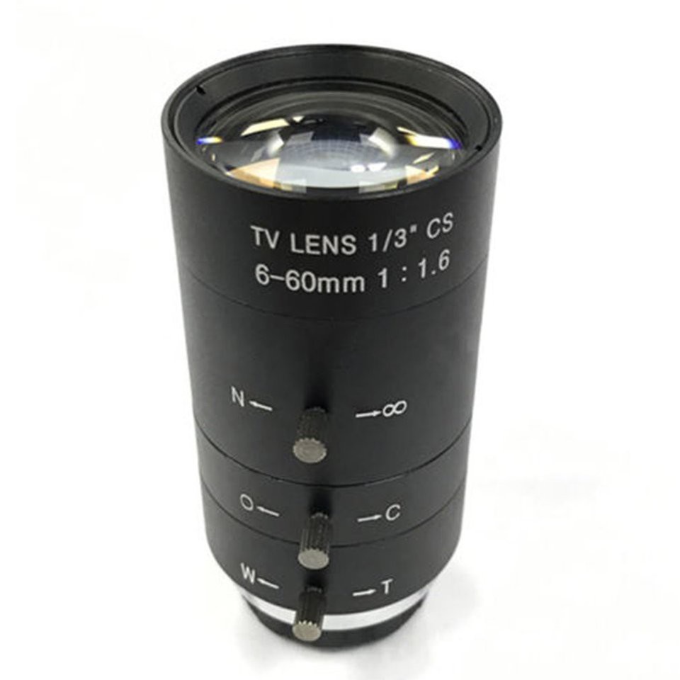 #DEY CCTV Video Lens Manual ZOOM 6-60mm CS Mount Lens For Industrial Microscope