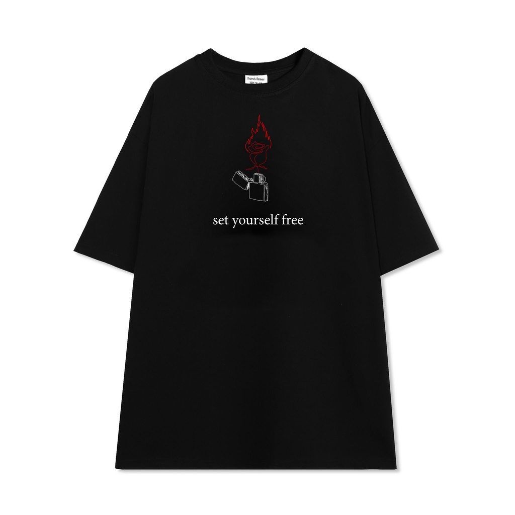 ÁO THUN FF FORM RỘNG SET YOURSELF FREE TEE, VẢI THUN 2 CHIỀU COTTON 250GSM