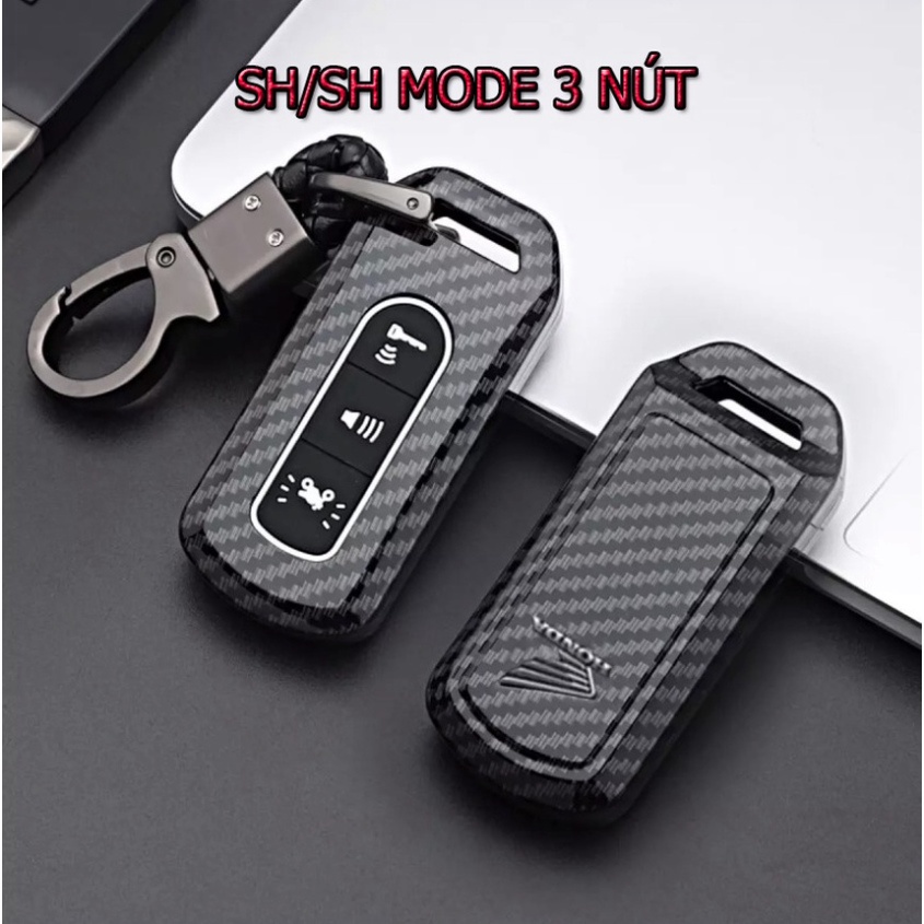 Bọc Khóa Smartkey SH và SH Mode Carbon 3 Nút