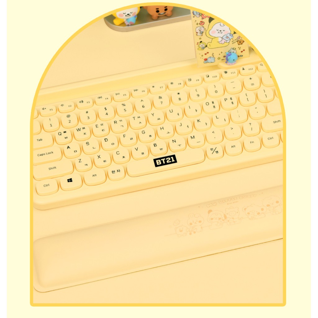 Đêm kê cổ tay BT21 Baby My little buddy ver 2021 chống mỏi khi gõ phím