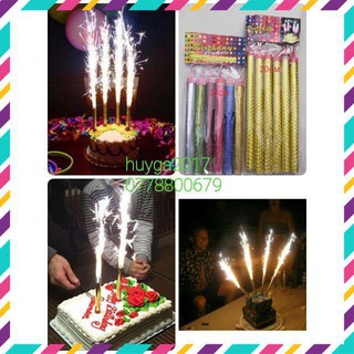 Nến phụt trang trí sinh nhật, party vv..( bịch 6 cây) 007KIds