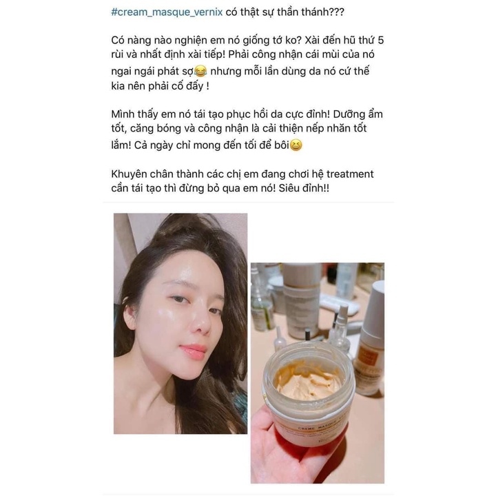 Kem dưỡng Creme Masque Vernix 50ml Tăng Cường Bảo Vệ, Trẻ Hóa Và Phục Hồi Sức Sống Biểu Bì
