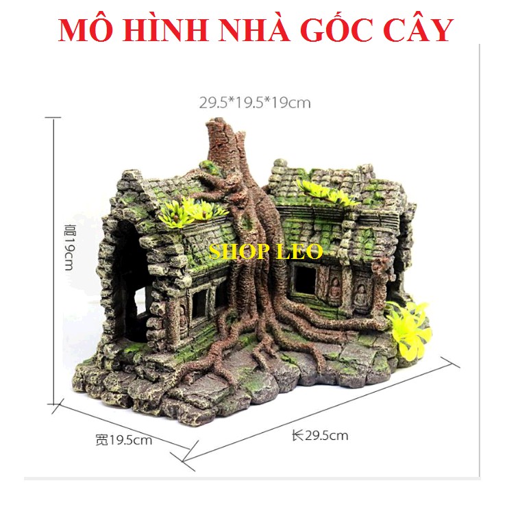 MÔ HÌNH NHÀ GỐC CÂY - TRANG TRÍ BỂ CÁ - BỂ THỦY SINH