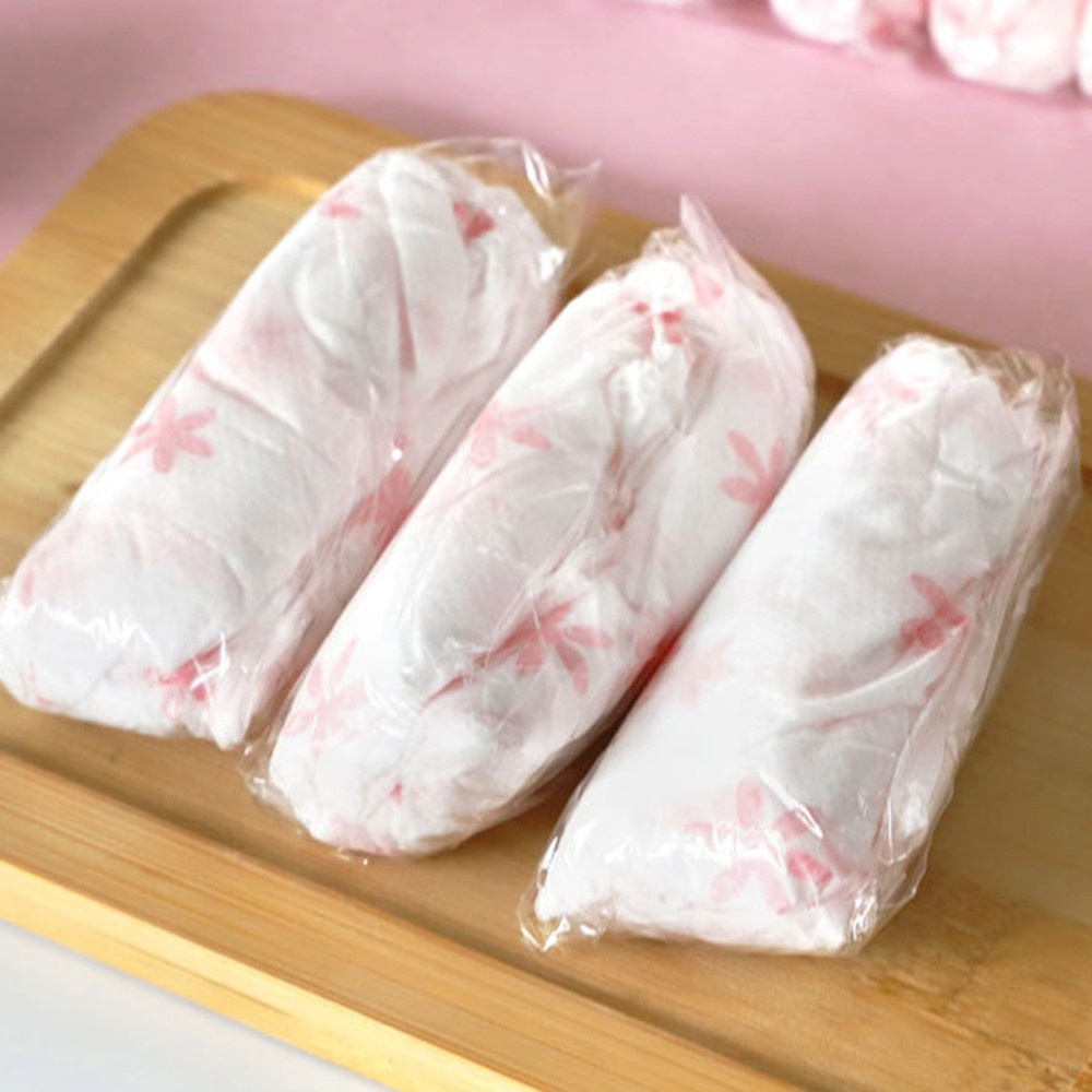 Bộ 6 Quần Lót Tam Giác Bằng Vải Không Dệt Họa Tiết Hoa Dùng Một Lần
