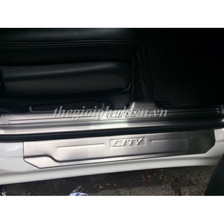 Bộ Ốp bậc, Nẹp bước chân Honda City 2016-2022 - INOX