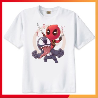 [Siêu Hot] Áo thun Marvel Deadpool vs Venom Chibi - Form Rộng BigSize AZ F1873