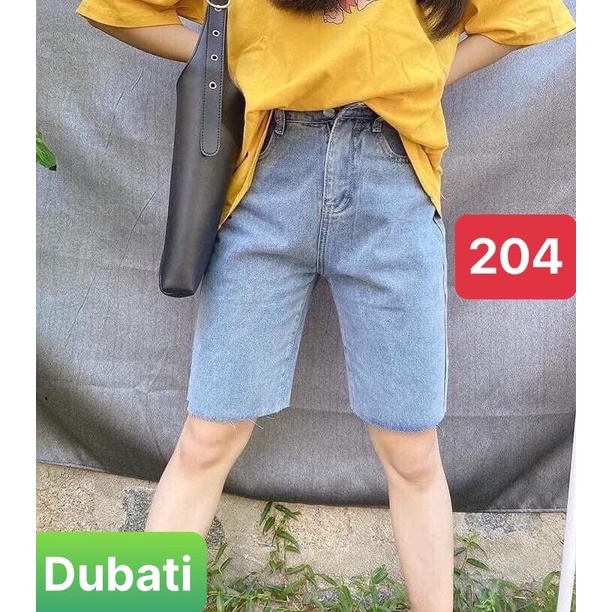 QUẦN SHORT SỌT JEAN LỬNG KIỂU NGỐ NỮ CHẤT BÒ XANH TRƠN ULZZANG GIRL LƯNG CAO NÂNG MÔNG- DB-204 - DUBATI FASHION