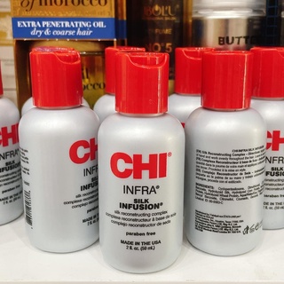 [Hàng Mỹ]Tinh Dầu Dưỡng Bóng Tóc CHI Silk Infusion 59ml