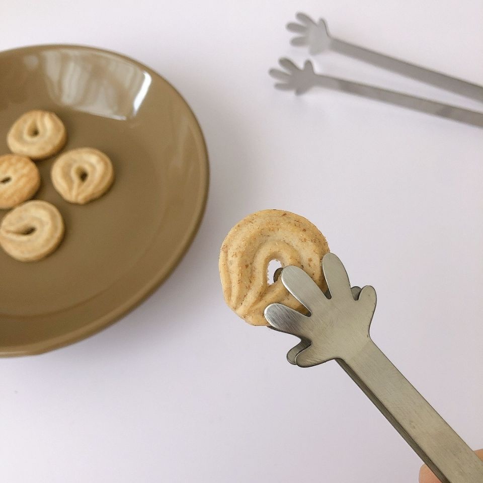 Kẹp Gắp Đá / Khoai Tây Chiên Mini Chống Trượt Bằng Thép Không Gỉ Mẫu Mới 2022