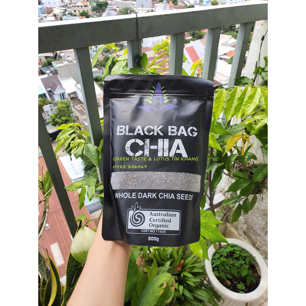 Hạt Chia Úc BLACK BAG CHIA Gói 500g.