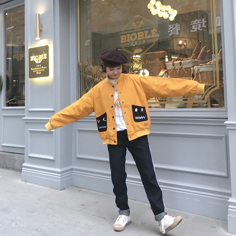 [Có Sẵn] áo khoác bomber 2 túi ulzzang #286 | BigBuy360 - bigbuy360.vn