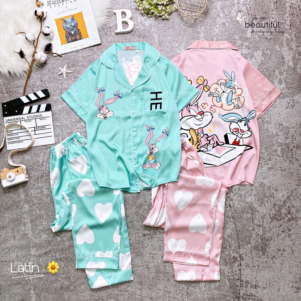 Đồ Mặc Nhà Pijama Lụa Latin TN Quần Dài Freesize - HÀNG CAO CẤP | BigBuy360 - bigbuy360.vn
