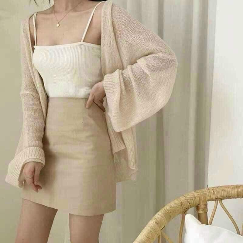 Áo len mỏng, áo khoác Cardigan mặc siêu xinh VINTAGE STORE | BigBuy360 - bigbuy360.vn