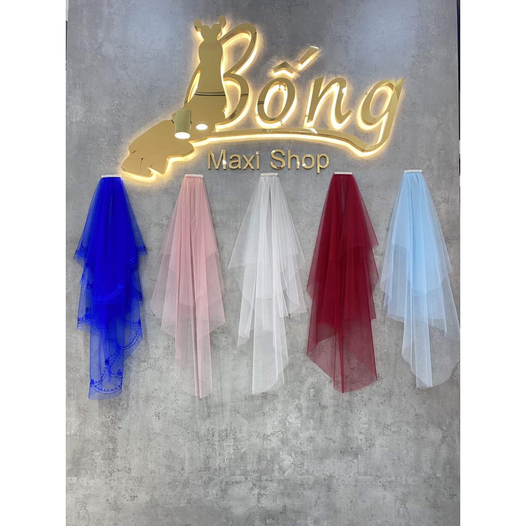 Voan cài đầu cô dâu