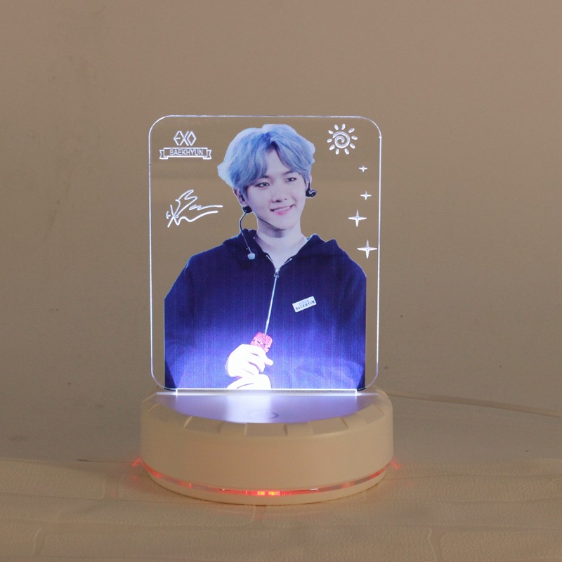 Đèn Led Để Bàn Thiết Kế Hình Nhóm Nhạc EXO Độc Đáo