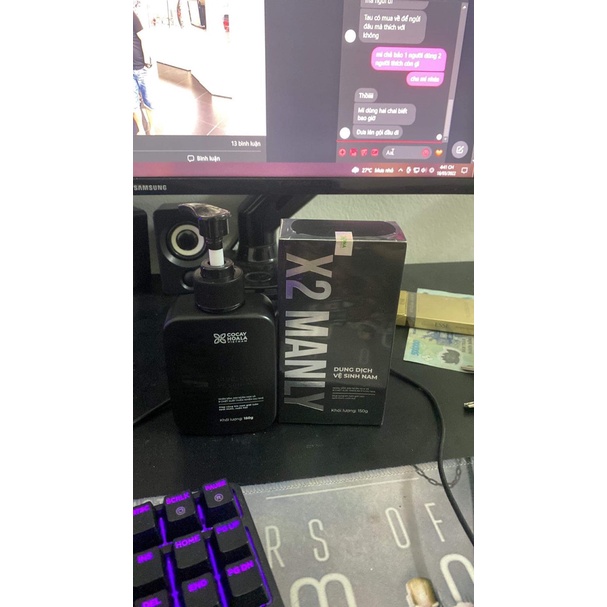 [Mua 1 tặng 1] Dung Dịch Vệ Sinh Nam X2 Manly - Làm sạch tức thì Lưu hương 24h dung tích 150g Cocayhoala