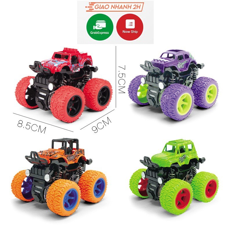 Xe quái xế baby bus, xe ô tô địa hình buggy,monster truck, cho bé học phân biệt màu sắc