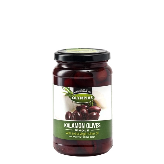 Quả oliu tím nguyên trái OLYMPIAS hũ 370g