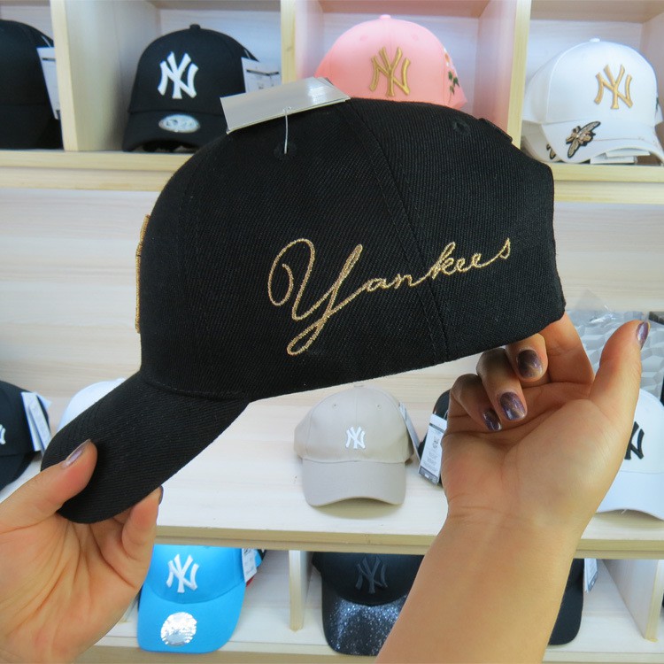 Mũ lưỡi trai NY vành kim loại nhiều màu