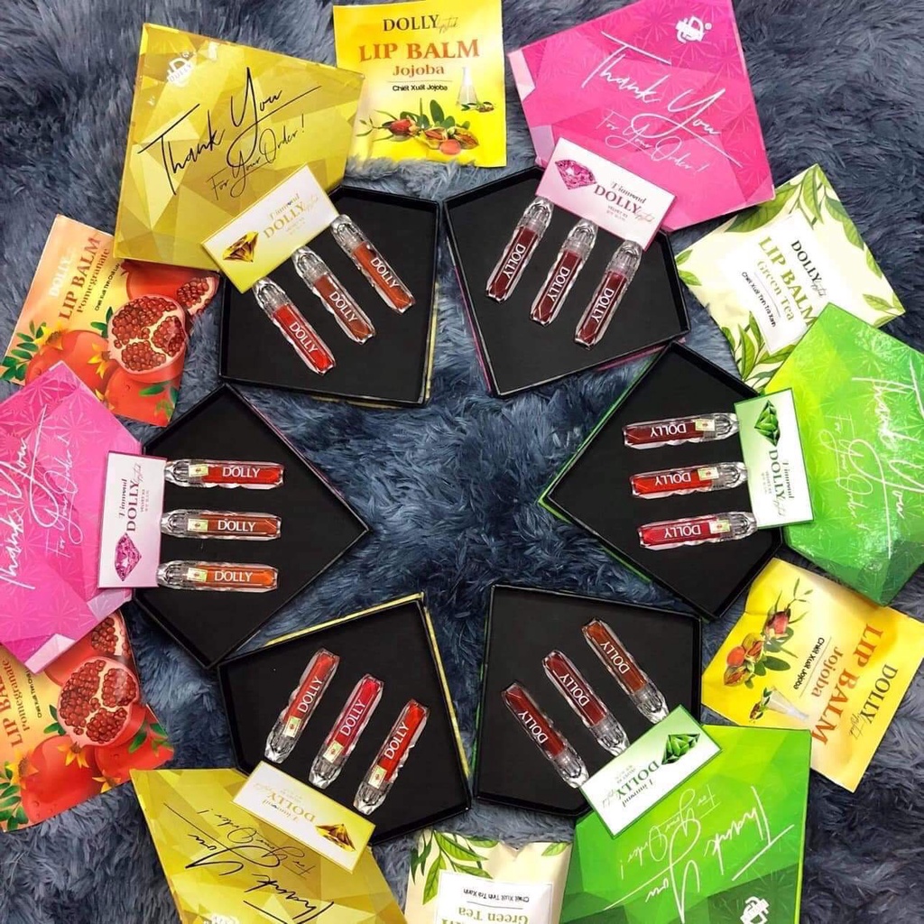 HỘP 3 SON DOLLY DIAMOND FULL 12 MÀU SIÊU LÌ | BigBuy360 - bigbuy360.vn