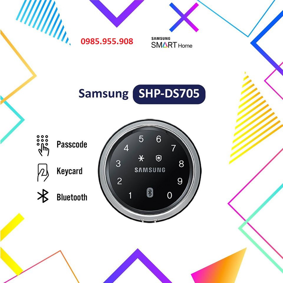 khóa cửa điện tử giá rẻ SamSung SHP DS705 XMK/EN