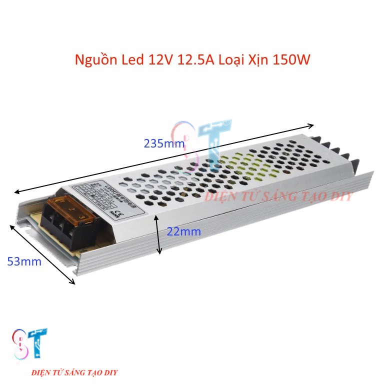 Nguồn Led, Nguồn Tổ Ong 12V 12,5A Loại Xịn 150W