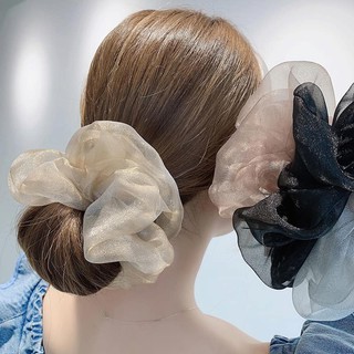 Cột tóc vải Scrunchies phi lụa (giao màu ngẫu nhiên)