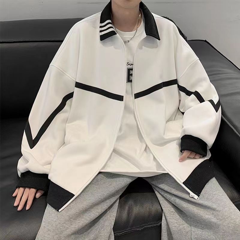 Áo khoác nam sọc simple áo khoác bomber nữ  unisex áo varsity jacket fashion áo khoác dây kéo phong cách hàn quốc áo khoác bóng chày nam