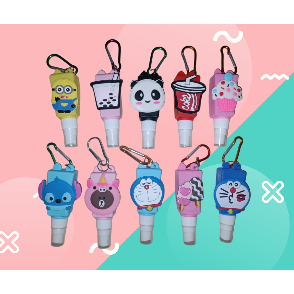 Bình Xịt Mini Có Móc Khoá Hoạt Hình Dễ Thương 30ml
