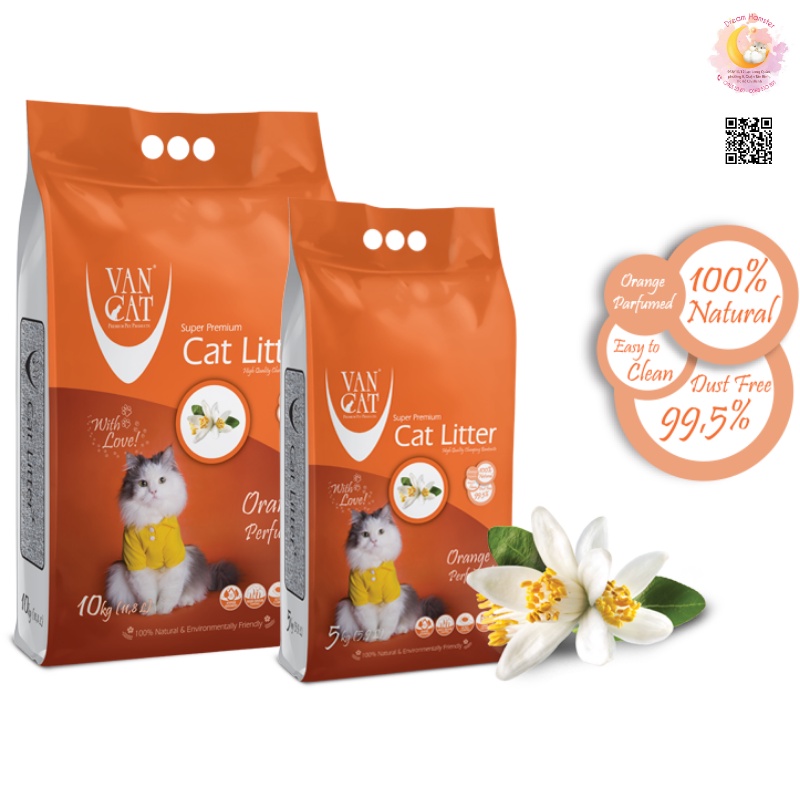 Cát vệ sinh cho mèo Vancat Thổ Nhĩ Kỳ 5kg - Lót chuồng cho hamster (buddy trắng)