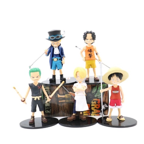 Mô hình nhân vật Ace Sanji Sabo Zoro Luffy - One Piece