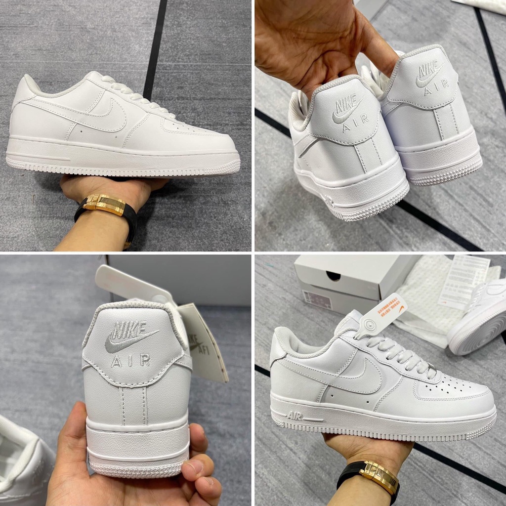 Giày AF1 Trắng Full,Giày sneaker Air 𝐅𝐨𝐫𝐜𝐞 1 Nam Nữ Full Size 36 đến 43  Full Box Bill chuẩn đẹp