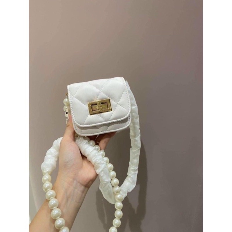TÚI ĐEO CHÉO, Túi Dây Ngọc Mini Siêu Xinh