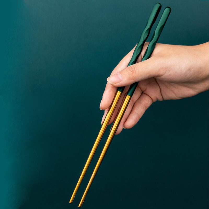 Đũa inox 304 chống trượt cao cấp tiện dụng