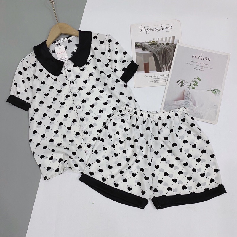 Đồ Ngủ Pijama Quần cộc tay ngắn , Siêu Xinh, LỤA SATIN MỀM MÁT - Đồ bộ mặc nhà siêu mát | BigBuy360 - bigbuy360.vn