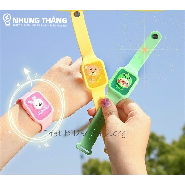 Đồng Hồ Tinh Dầu Đuổi Muỗi Có Đèn – Vòng Đeo Tay Đuổi Muỗi Tinh Dầu Thực Vật Phát Sáng - Màu Random